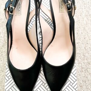 Furla Women's Black Slingback Heels